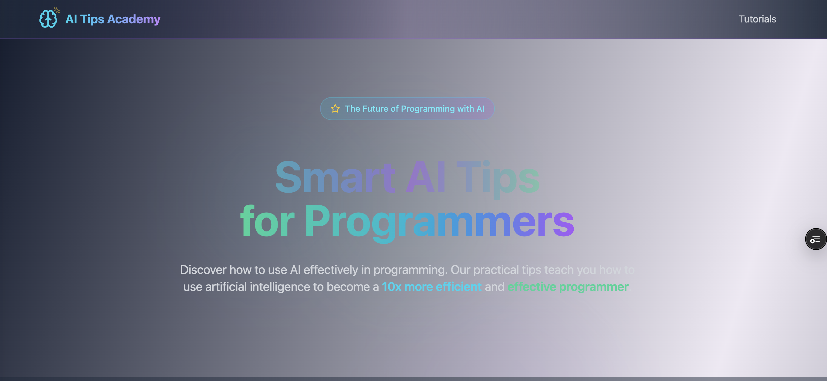 A workspace with AI-assisted coding tutorials